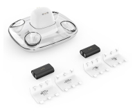 Akcesorium do pada 8BitDo Podwójna stacja ładująca + 2 baterie do padów XS/XO - White